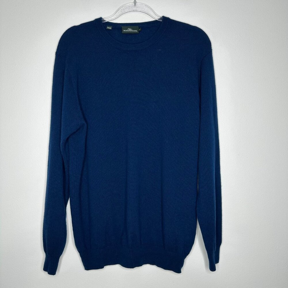 Rodd and Gunn‎ Crew Neck Sweater Size L Blue Wool Cashmere Blend